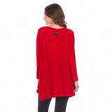Soft Lightweight Crinkle Tunic in Red - 2754-RD