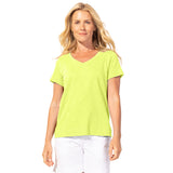 Peruvian Cotton V-Neck Tee - 10000 - XS & S