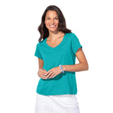 Peruvian Cotton V-Neck Tee - 10000