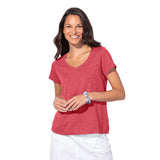 Peruvian Cotton V-Neck Tee - 10000