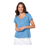 Peruvian Cotton V-Neck Tee - 10000