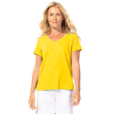 Peruvian Cotton V-Neck Tee - 10000 - XS & S