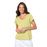 Peruvian Cotton V-Neck Tee - 10000