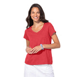 Peruvian Cotton V-Neck Tee - 10000