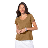 Peruvian Cotton V-Neck Tee - 10000