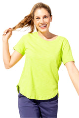 Textured Peruvian Cotton Carefree Tee - 10003