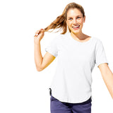 Textured Peruvian Cotton Carefree Tee — white