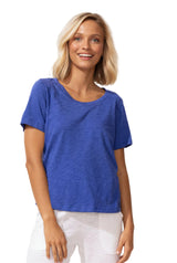 Textured Peruvian Cotton Carefree Tee - 10003