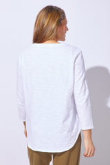 Textured Peruvian Cotton Weekender Tunic — white