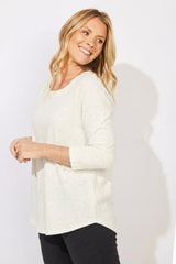 Textured Peruvian Cotton Weekender Tunic — white