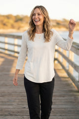Textured Peruvian Cotton Weekender Tunic — white