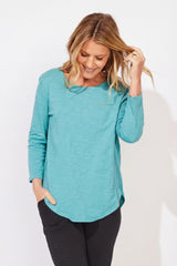 Textured Peruvian Cotton Weekender Tunic — white