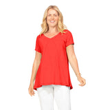 Easy Swing Shape Cotton V-Neck Tunic - 10022 - Size XS Only!