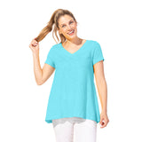 Easy Swing Shape Cotton V-Neck Tunic - 10022 - Size XS Only!