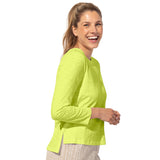 Textured Peruvian Cotton Slub Boxy Tee - 10025