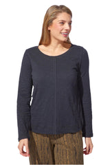 Textured Peruvian Cotton Slub Stay Centered Tee - 10030