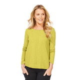 Textured Peruvian Cotton Slub Stay Centered Tee - 10030