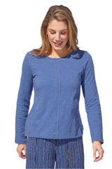 Textured Peruvian Cotton Slub Stay Centered Tee - 10030