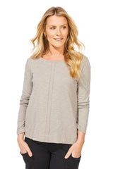 Textured Peruvian Cotton Slub Stay Centered Tee - 10030