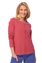 Textured Peruvian Cotton Slub Stay Centered Tee - 10030