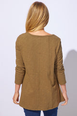 Textured Peruvian Cotton Slub Freedom V-Neck - 10031