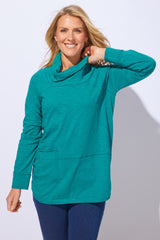 Textured Peruvian Cotton Slub Weekend Cowl - 10032