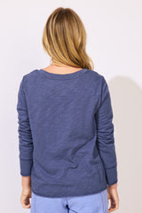 Textured Peruvian Cotton Twist Pullover - 10033