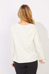 Textured Peruvian Cotton Twist Pullover - 10033