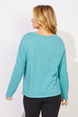 Textured Peruvian Cotton Twist Pullover - 10033