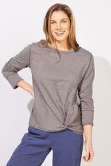 Textured Peruvian Cotton Twist Pullover - 10033