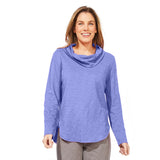 Textured Peruvian Cotton High Lo Cowl - 10036