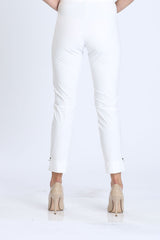 Easy Pull-On Pearl Detail Ankle Pant - 1005P