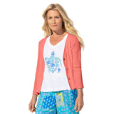 Short V-Neck Cotton Chill Jacket - 10060