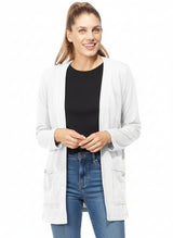 Open-Front Cotton Cardigan - 10090