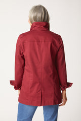 Long Stretch Denim Boyfriend Jacket - 11410