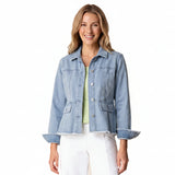 Habitat Stretch Denim Peplum Jacket - 11415