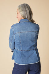 Habitat Stretch Denim Peplum Jacket - 11415