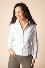Habitat Stretch Denim Peplum Jacket - 11415