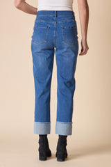Habitat Stretch Denim Embroidered Cuff Jean - 11475