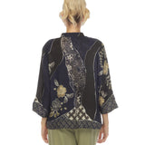 Japanese Art Inspired Floral Blouse - 1213JK