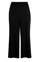 Chic Black Zip-Pocket Pant in Black - 1227-BLK