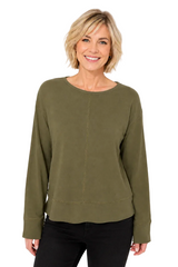 Soft Rib-Knit Pullover - 13205