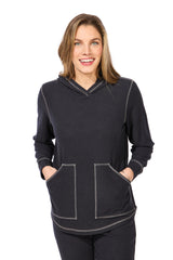 Buttery Rib Knit Hoodie - 13211