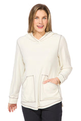 Buttery Rib Knit Hoodie - 13211