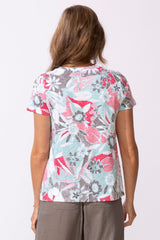 Peruvian Cotton Fiji Floral Tee - 13400