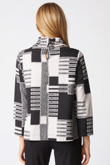 Fair and Square Ruched Collar Top - 13514