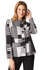 Squared Away Jacket - 13519 in Dove - Front View