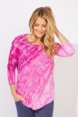 Mystic Dyed Tee — fuchsia