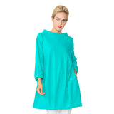 Bateau-Neck Pocket Tunic in Jade - 3226T-JD