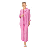 Textured Stripe Easy Open Front Jacket in Orchid - 6831J-ORC
